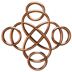 Recollections Within logo - intricate interwoven design, resembling four women embracing in a circle from above, symbolizing unity, connection, and community.